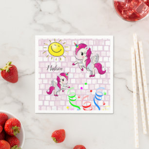 Serviette En Papier Serviettes en papier, Pony pourpre