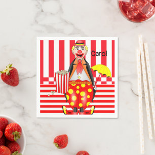 Serviette En Papier Serviettes en papier, Popcorn à rayures rouges des