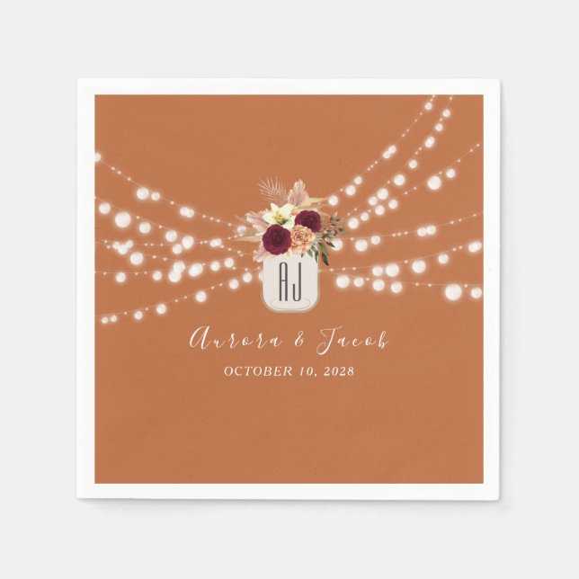 Serviette En Papier Serviettes en terre cuite (Devant)