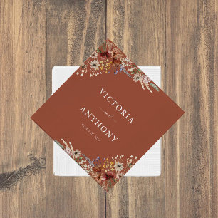 Serviette En Papier Serviettes en terre cuite Fleur sauvage minuscule 