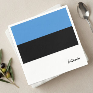 Serviette En Papier Serviettes Estonie, drapeau estonien pour les supp