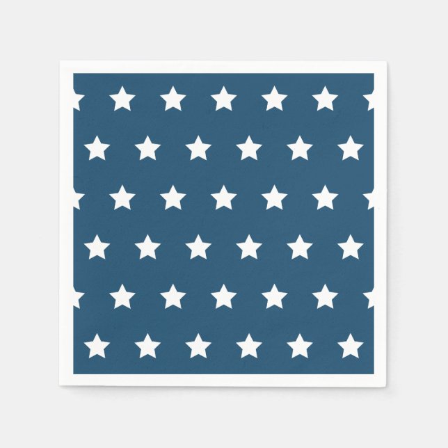 Serviette En Papier Serviettes Étoiles Patriotiques (Devant)