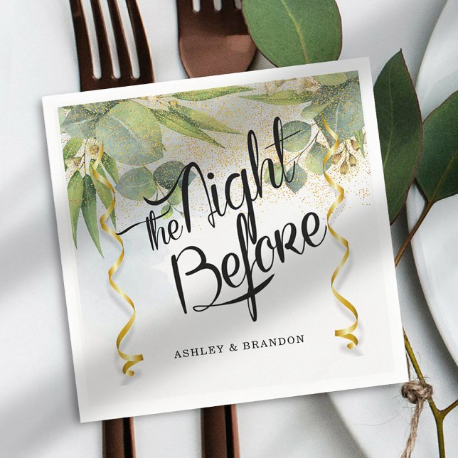 Serviette En Papier Serviettes Eucalyptus La Nuit Avant la Répétition (Créateur téléchargé)