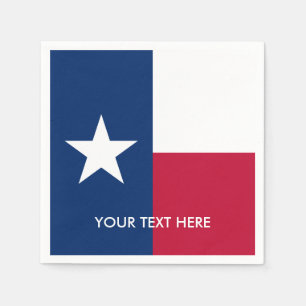 Serviette En Papier Serviettes faites sur commande de partie du Texas