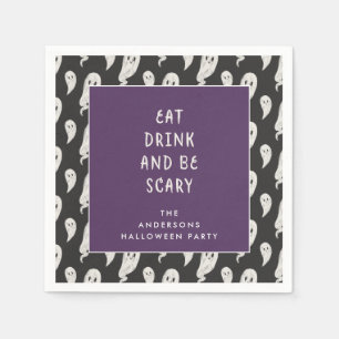 Serviette En Papier Serviettes fantomatiques de Halloween de partie de