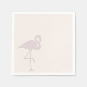 Serviette En Papier Serviettes flamant minimalistes