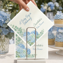 Serviettes Fleur Bleu Baby in Bloom