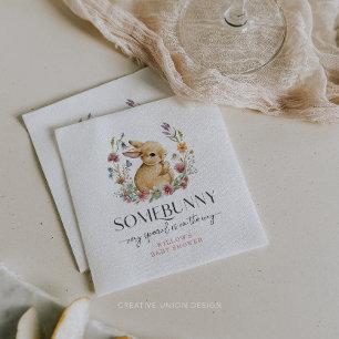 Serviette En Papier serviettes Fleur sauvage Baby shower