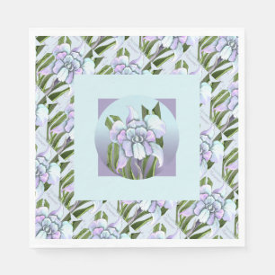 Serviette En Papier Serviettes Fleurs Smeraldo