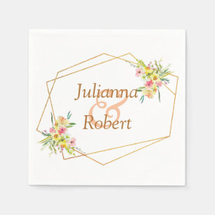 Serviette En Papier Serviettes florales de printemps