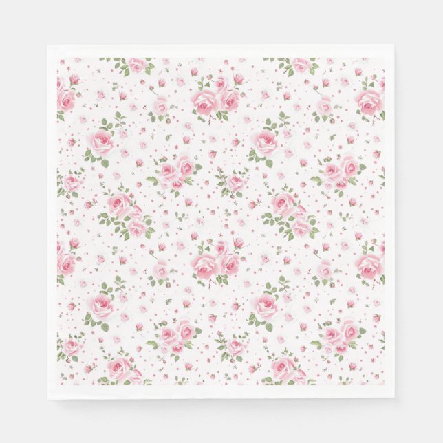 Serviette En Papier serviettes florales Vintages (Devant)