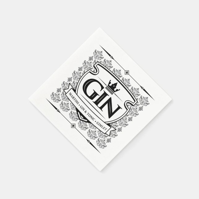 Serviette En Papier Serviettes Gin (Coin)