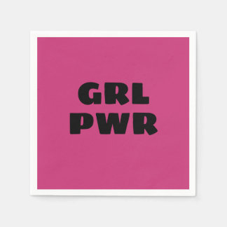 Serviette En Papier Serviettes Girl Power