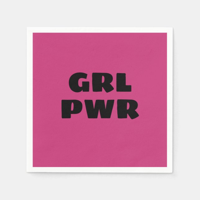 Serviette En Papier Serviettes Girl Power (Devant)