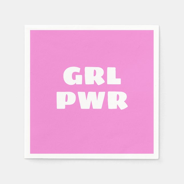 Serviette En Papier Serviettes Girl Power (Devant)