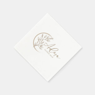 Serviette En Papier Serviettes Gold   Lettre Élégante et Stylée Cheers