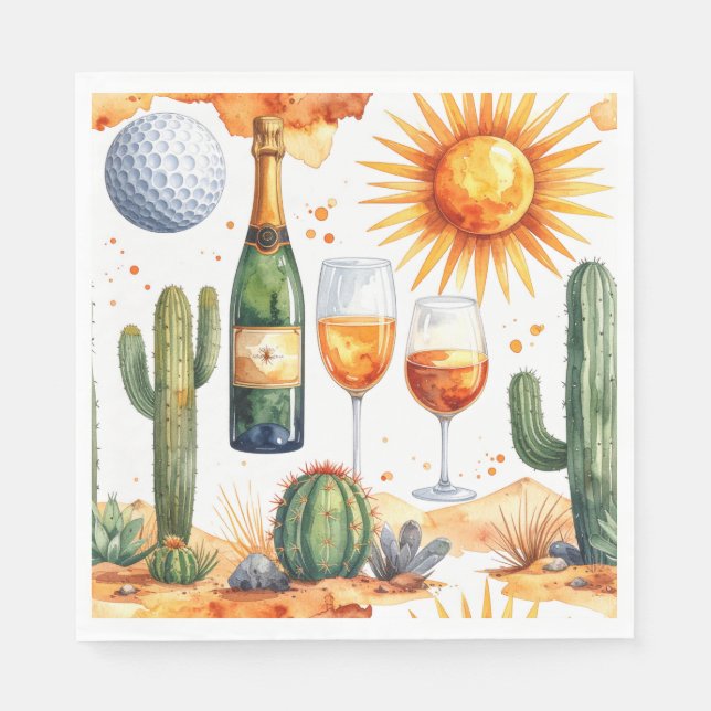 Serviette En Papier Serviettes Golf en Arizona (Devant)