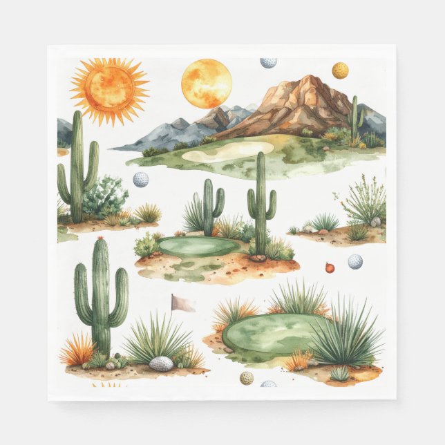 Serviette En Papier Serviettes Golf en Arizona (Devant)
