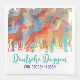 Serviette En Papier Serviettes Grand Danois élégant