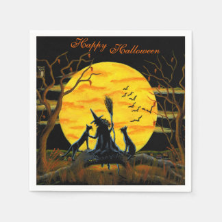 Serviette En Papier Serviettes Halloween "Patience, Nears Halloween"