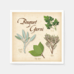 Serviette En Papier Serviettes Herb Bouquet