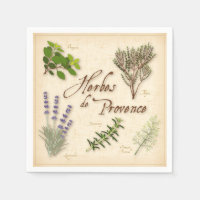 Serviettes Herbes de Provence