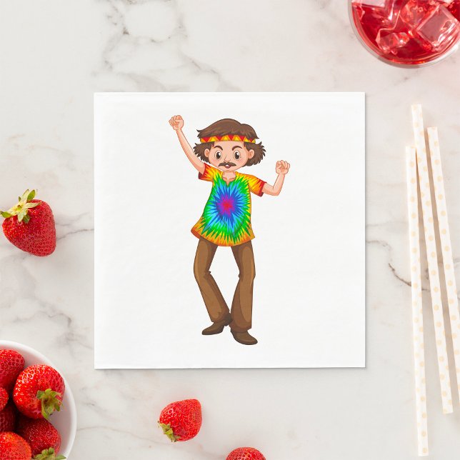 Serviette En Papier Serviettes Hippie Homme (Créateur téléchargé)