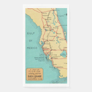 Serviette En Papier Serviettes invitées de la côte ouest de Floride