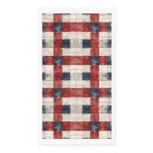 Serviettes invités Rouge Blanc Bleu Americana