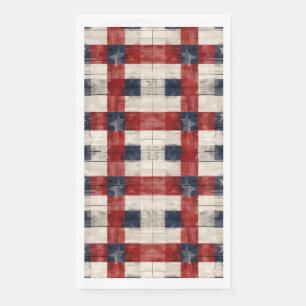 Serviette En Papier Serviettes invités Rouge Blanc Bleu Americana