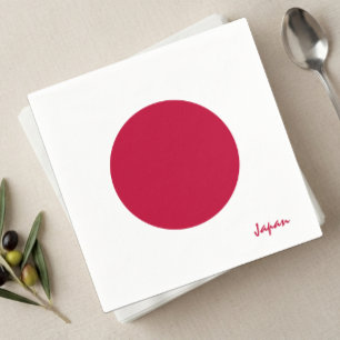 Serviette En Papier Serviettes Japon, drapeau japonais fête / sports