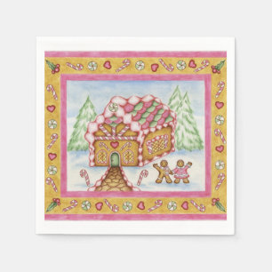 Serviette En Papier Serviettes Maison en Pain d'Épices
