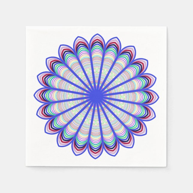 Serviette En Papier Serviettes Mandala Prismatic (Devant)