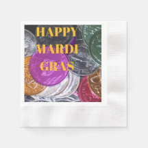 Serviettes Mardi Gras