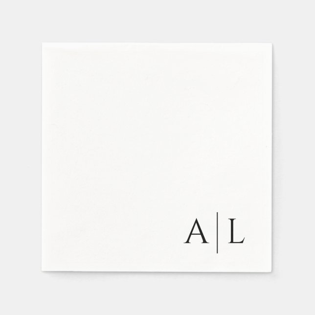 Serviette En Papier serviettes mariages customisées (Devant)