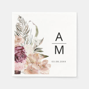 Serviette En Papier Serviettes Mariages florales