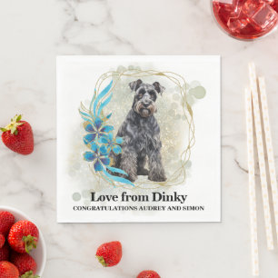 Serviette En Papier Serviettes Mariages Kerry Blue Terrier avec Chiens