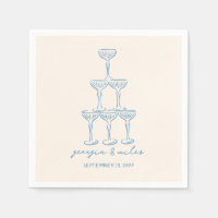 Serviettes Mariages Levées à la main