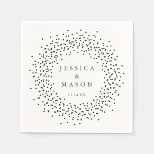 Serviette En Papier Serviettes Mariages modernes - Cocktail Serviette