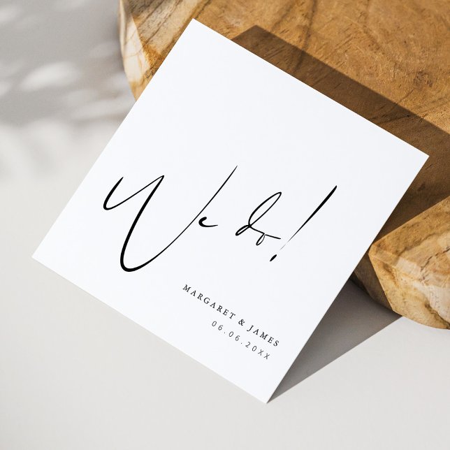 Serviette En Papier Serviettes Mariages personnalisées avec conception (Personalized Wedding Napkins with We Do Design)