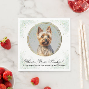 Serviette En Papier Serviettes Mariages Terrier Australiennes Avec Chi