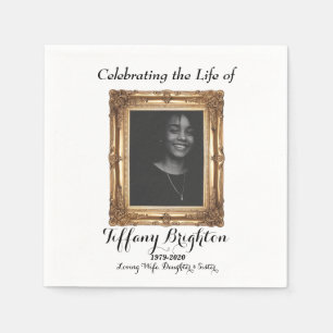 Serviette En Papier Serviettes Memorial Gold Frame