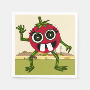 Serviette En Papier Serviettes mignonnes de tomate