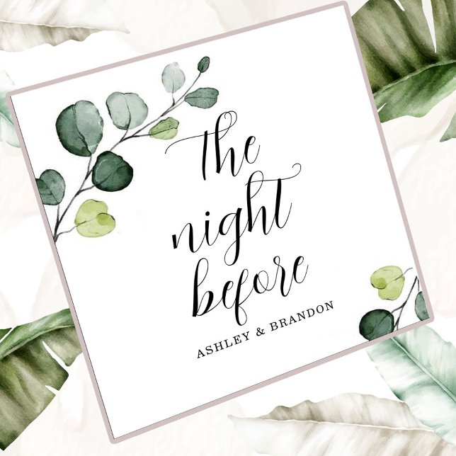 Serviette En Papier Serviettes Minimal La Nuit Avant (Créateur téléchargé)