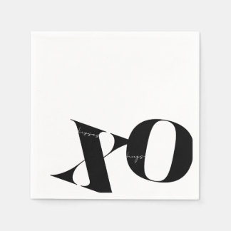 Serviette En Papier Serviettes modernes X et O