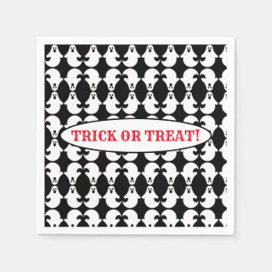 Serviette En Papier Serviettes Motif fantôme en miroir