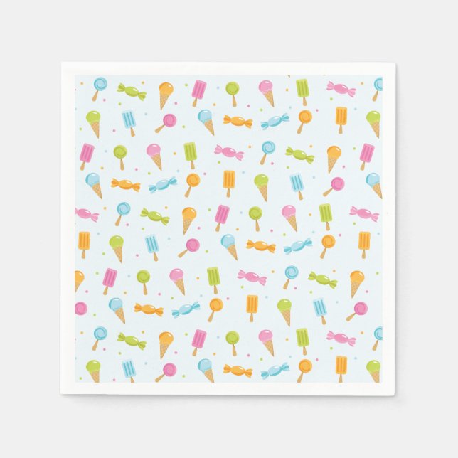 Serviette En Papier Serviettes Motif sucré (Devant)