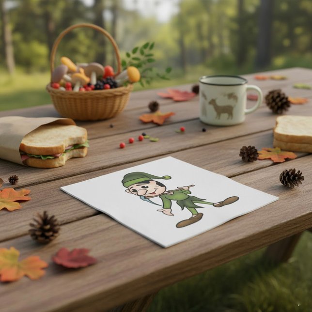 Serviette En Papier Serviettes Nain Vert (Créateur téléchargé)