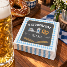 Serviettes Oktoberfest - Fête de la Bière Allemand