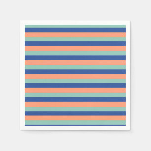 Serviette En Papier Serviettes Orange et Bleu